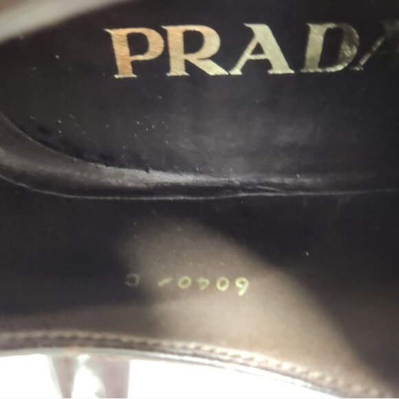 Prada Brown Crocodile Leather Dress Shoes - Picture 9 of 9